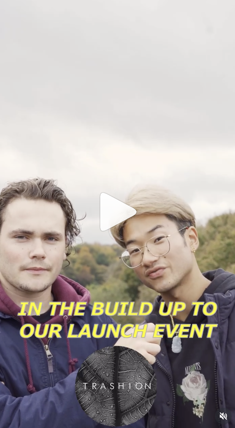 Sam and co-founder at the launch event